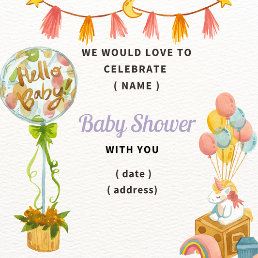 Baby Bliss Invitation