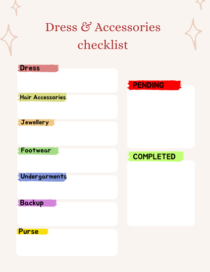 Bride to be planner