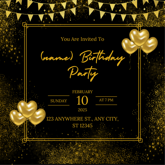 Birthday Bash Invite🎉