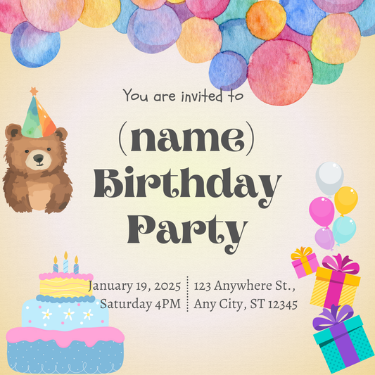 Your lil one’s Birthday party !