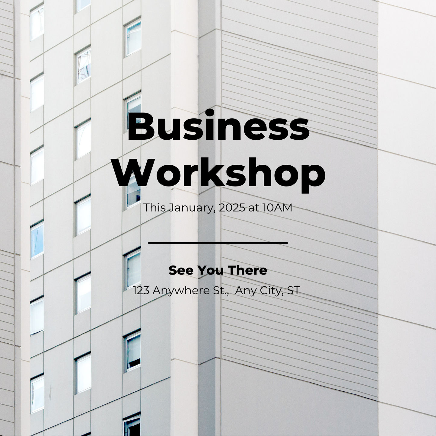 Business Workshop Invitation