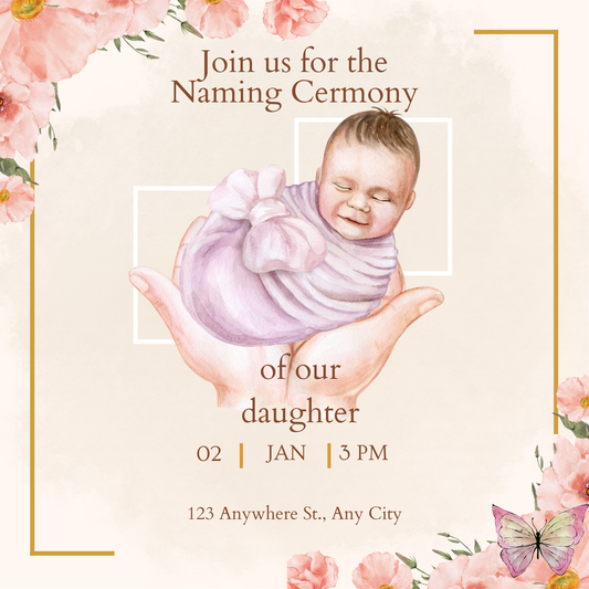 Baptism Ceremony Invitation